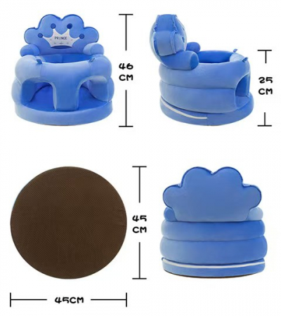 Fotoliu bebe Sit-Up din plus Printesa Mov 46x45x25 cm [2]
