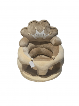 Fotolii din plus sit up Bebe - Fotoliu bebe Sit-Up din plus Print Bej  46x45x25 cm