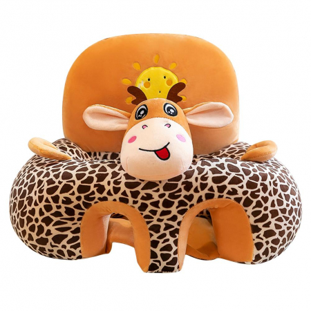 Fotolii din plus sit up Bebe - Fotoliu de Plus Bebe Sit Up cu spatar si manere Girafa