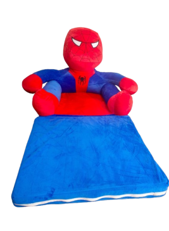Fotolii Extensibile din Plus - Fotoliu de Plus Extensibil pentru Copii Spiderman 80 cm