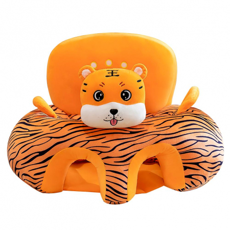 Fotolii din plus sit up Bebe - Fotoliu de Plus Bebe Sit Up cu spatar si manere Tigru