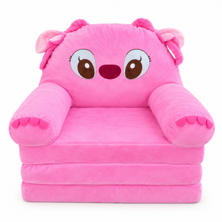 Fotoliu din Plus Extensibil Stitch Angel Roz  Copii, 3 Placi, 120 cm [1]