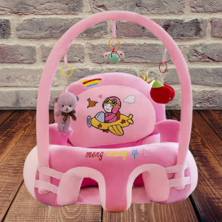 Fotolii din plus sit up Bebe - Fotoliu din Plus Bebe cu arcada cu Jucarii Aviatorul