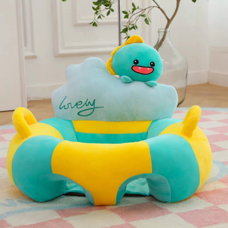 Fotolii din plus - Fotoliu din PLus Bebe Sit Up cu spatar si manere Dinozaur Lovely