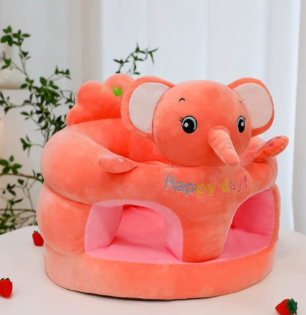 Fotolii din plus sit up Bebe - Fotoliu din Plus Bebe Sit Up Happy Day Elefant