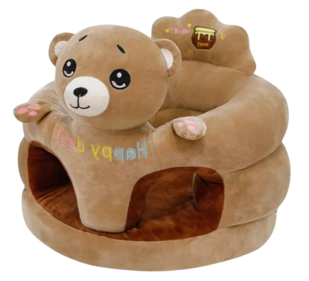 Fotolii din plus sit up Bebe - Fotoliu din Plus Bebe Sit Up Happy Day Ursulet Bej