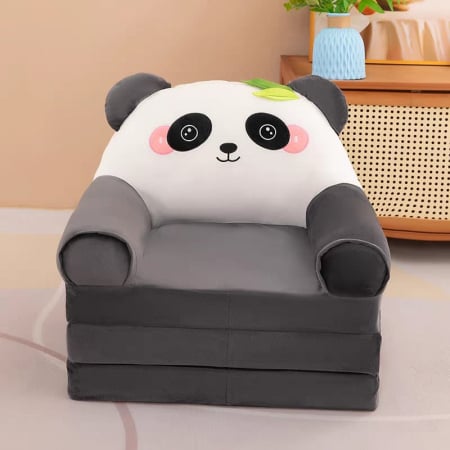 Fotolii din plus - Fotoliu extensibil din plus Panda pentru copii – 120 cm, 3 placi