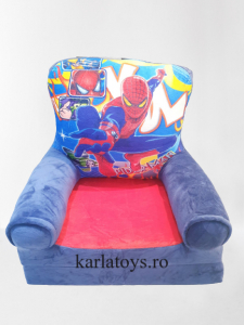 Mobilier si accesorii - Fotoliu extensibil pentru copii din plus Spiderman