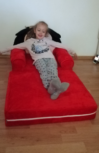 Fotoliu Extensibil XXL Mickey Mouse din plus 120 cm - Minnie Mouse [4]