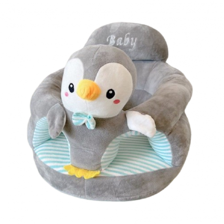 Fotolii din plus - Fotoliu tip sit up de plus pentru bebelusi, model Pinguin