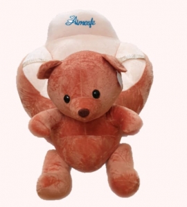 Fotolii din plus - Fotoliu plus bebe cu centura  si spatar animalute