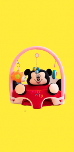 Fotolii din plus - Fotoliu Plus Bebe sit up Mickey  Minnie Mouse cu Jucarii