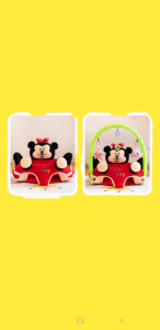 Fotoliu Plus Bebe sit up Mickey  Minnie Mouse cu Jucarii [2]