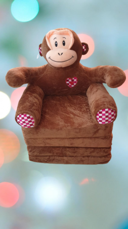 Mobilier si accesorii - Fotoliu Plus extensibil  3D Animale 4 placi Jumbo Elefant si Maimutica 160 cm