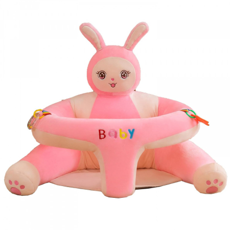 Fotolii din plus - Fotoliu sit up de plus pentru bebe, model Iepuras