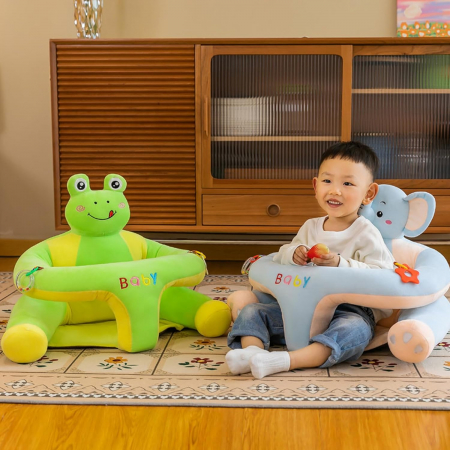 Fotoliu sit up de plus pentru bebe, model Broasca [3]