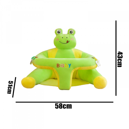 Fotoliu sit up de plus pentru bebe, model Broasca [2]