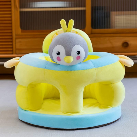Fotolii din plus - Fotoliu tip sit up de plus pentru bebelusi, model Pinguin