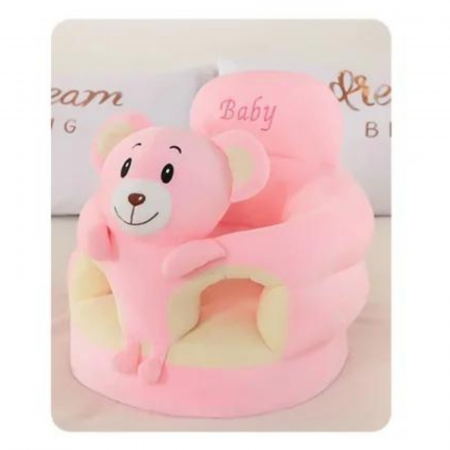 Fotolii din plus sit up Bebe - Fotoliu tip sit up de plus pentru bebelusi, model Ursulet Roz