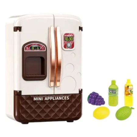 Bucatarii  de Jucarie(3 Ani+) - Set Frigider de Jucarie pentru Copii – Electrocasnic Interactiv cu Lumini si Sunete