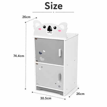 Frigider din Lemn pentru Copii, Design Koala, Jucarie [1]