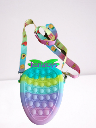 Pop It - Gentuta Capsunica pastel Pop It din silicon