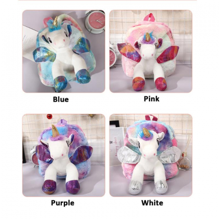 Ghiozdan din plus Unicorn 3D [5]