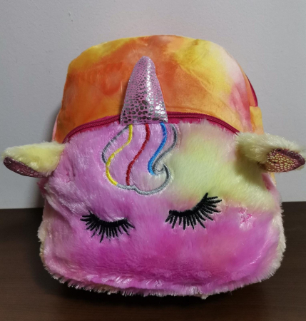 Jucarii Copii - Ghiozdan Din Plus Unicorn Rucsac Gradinita din PLus Unicorn