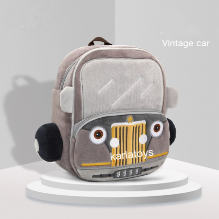 Ghiozdane copii - Ghiozdan Rucsac Plus 3D Classic Car cu Bretele Reglabile
