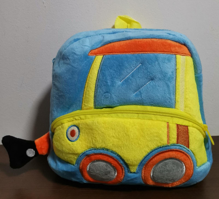 Ghiozdane copii - Ghiozdan Rucsac Plus 3D Vehicole cu Bretele Reglabile