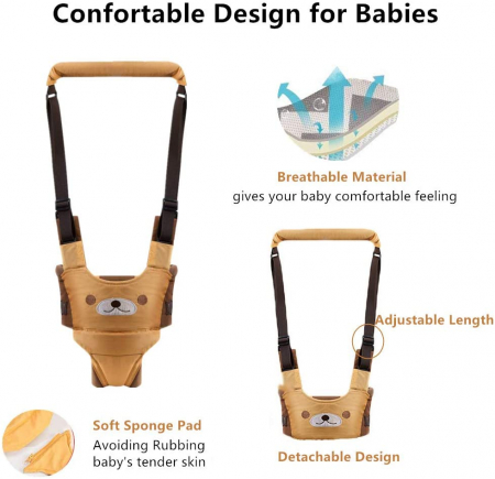 Ham bebe ergonomic cu suport tip chilot detasabil, reglabil Ursulet [1]