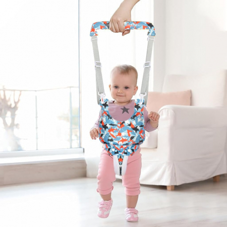 Ham de Mers Bebelusi Casca Protectie Cap – Reglabil, Ergonomic Albastru [2]