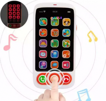 Joc Bebe Primul Meu Telefon Touch cu muzica si lumini Huanger [2]