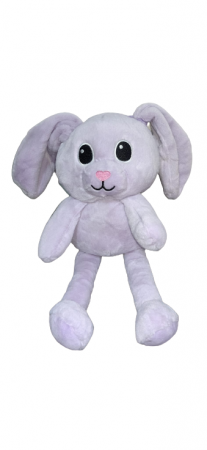 Jucarii din Plus - Mascote din Plus(3 ani +) - Iepuras de Plus cu Urechi Mari Retractabile 47 cm