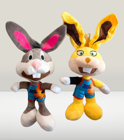 Jucarii desene animate( 3 ani +) - Iepurasul Lola Bunny si Iepurasul Bugs Bunny Set 2 Jucarii Plus Space Jam  Plus Space Jam