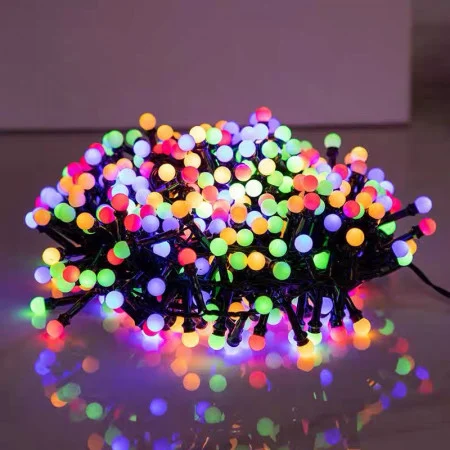 Instalatie bilute Cluster Pila 480LED Multicolor 10m Interconectabil, 8 jocuri de lumini [1]