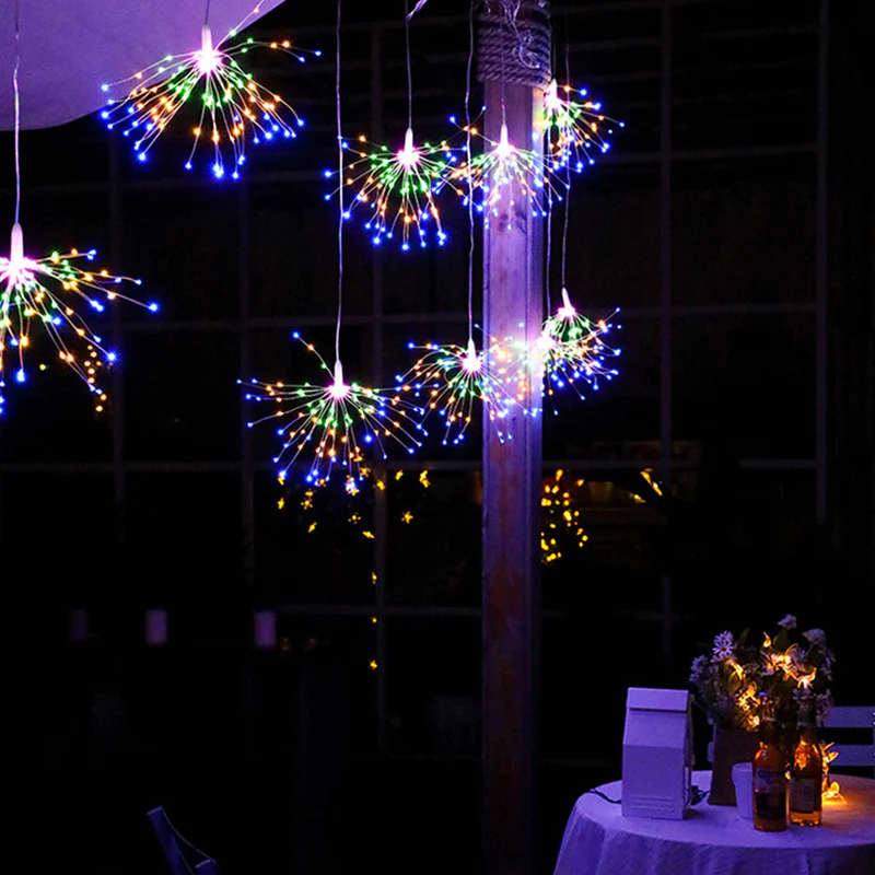 Instalatie Led Craciun cu 5 artificii lungime 5m Lumina multicolora [1]