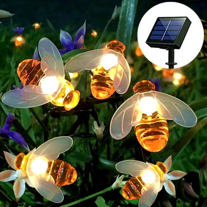 Instalație cu 50 de Albinuțe Luminoase, 6.5 metri, Lumina calda [1]