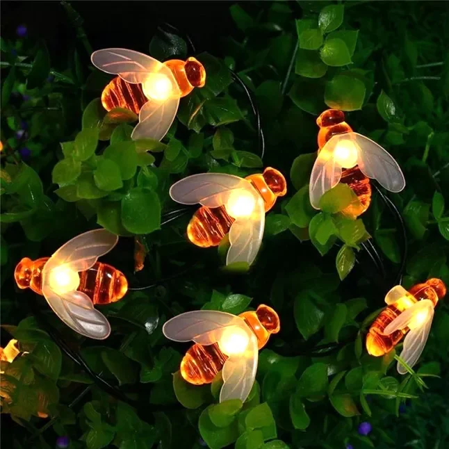 Instalatii Luminoase Craciun - Instalație cu 50 de Albinuțe Luminoase, 6.5 metri, Lumina calda