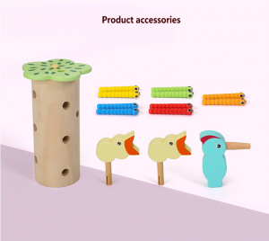 Joc de lemn Dexteritate Magnetic Copacul cu Pui [6]