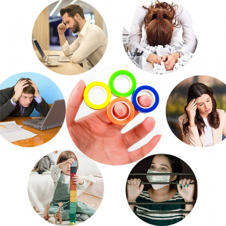 Set 3 buc Joc antistres Inel Magnetic - Magnetic Ring [14]