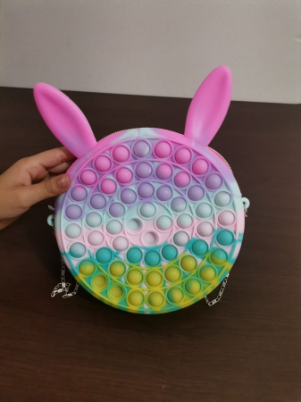 Joc Antistres Pop It Geanta din silicon Simple Dimple de umar [4]