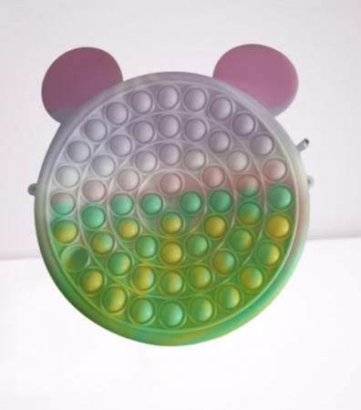 REDUCERI - Joc Antistres Pop It Geanta din silicon Simple Dimple de umar