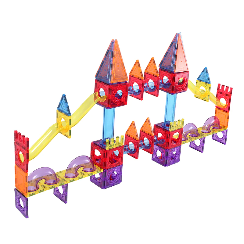 Joc de constructie Magnetic Tiles Pipelines de la Onshine [2]