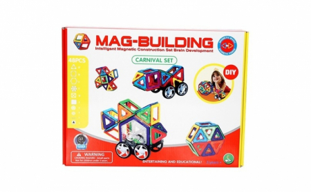 Jocuri educative (3 ani +) - Joc de Construit Magnetic 3D Mag Building