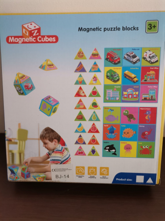 Joc Constructii Magnetic si Puzzle  Magnetic Cubes [1]