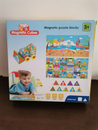 Joc Constructii Magnetic si Puzzle  Magnetic Cubes [1]