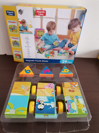 Joc Constructii Magnetic si Puzzle  Magnetic Cubes [2]