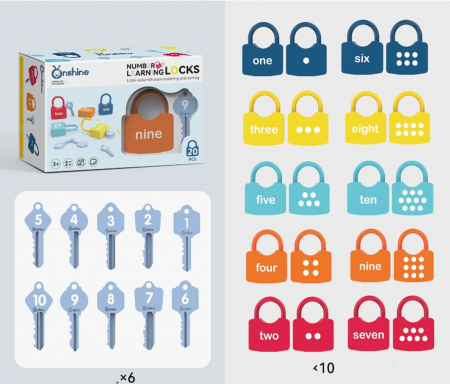 Joc educativ Lacate si Chei Onshine – Asociază literele, cifrele si imaginile [2]