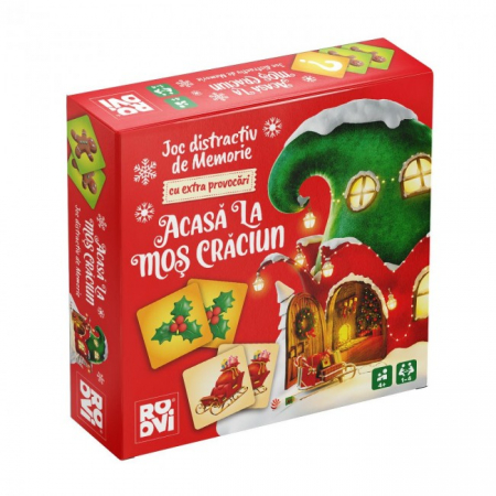 Jocuri educative (3 ani +) - Joc de memorie - Acasă la Moș Crăciun